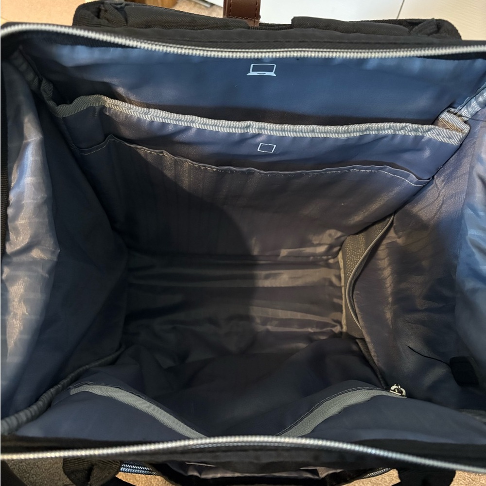 Black Backpack with Computer Pouch - Picture 3 of 6